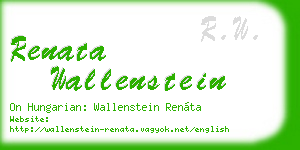 renata wallenstein business card